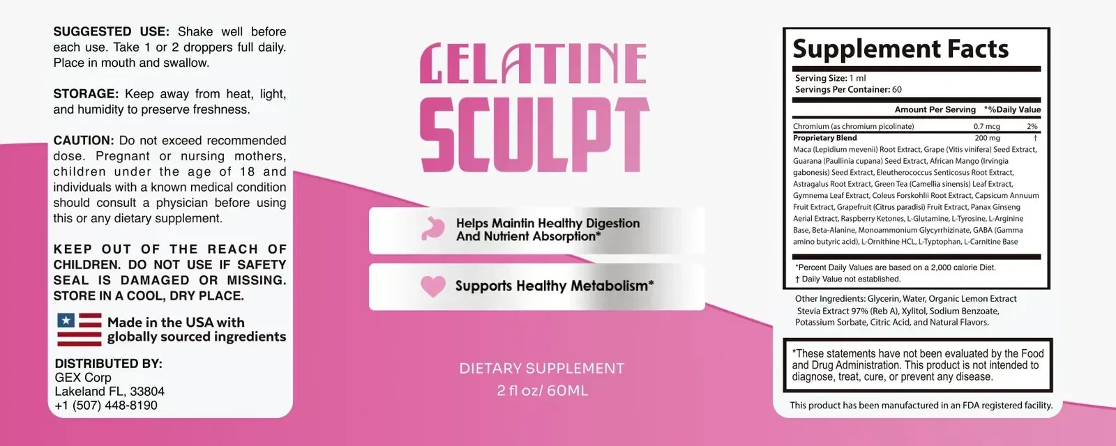Gelatine Sculpt facts