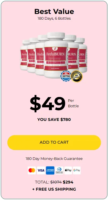 buy ReduBurn 6 bottles