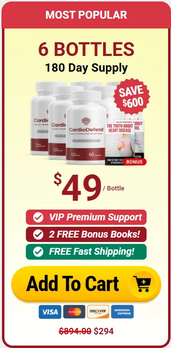 buy cardiodefend 6 bottles