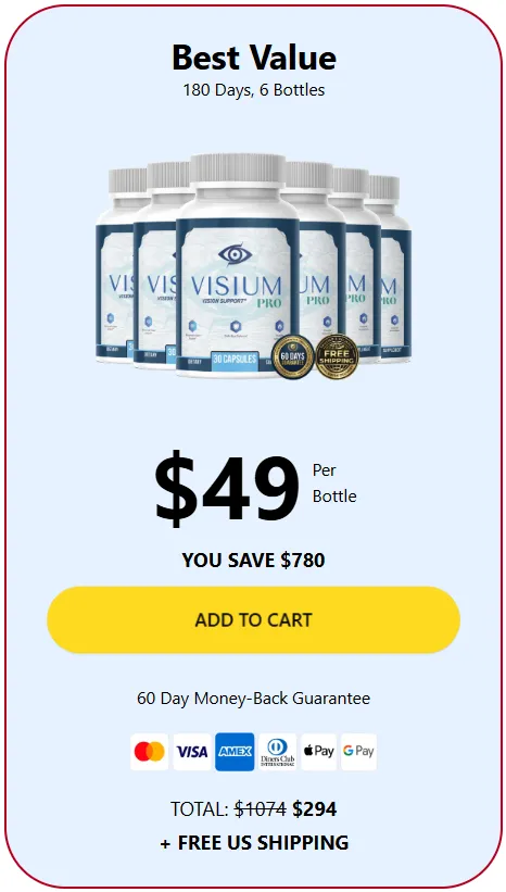 visiumpro 6 bottles price