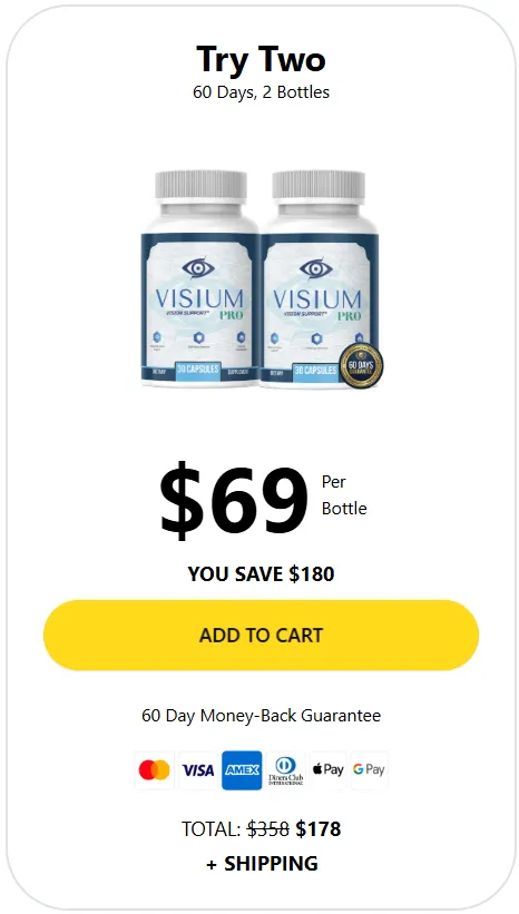 visiumpro 2 bottles price