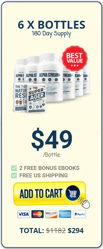 alpha stream plus 6 bottles price