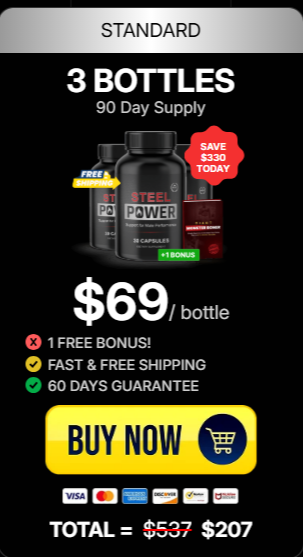 steel power 3 bottles price