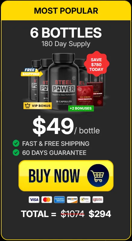 steel power 6 bottles price