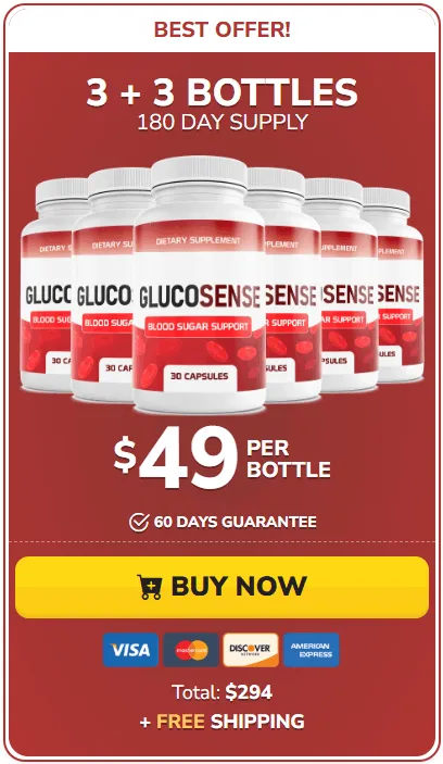 glucosense 6 bottles price