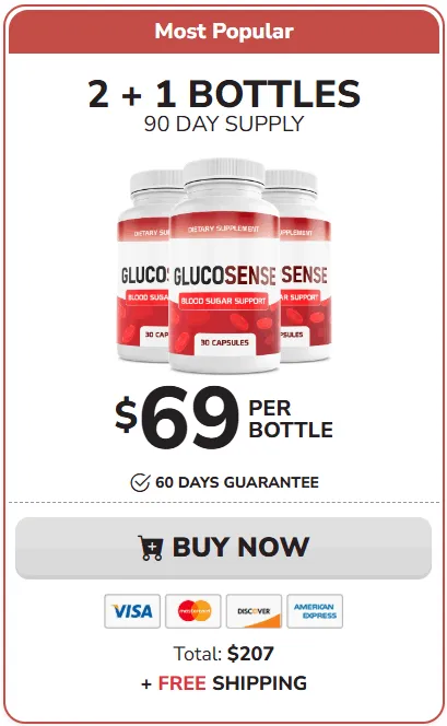glucosense 3 bottles price