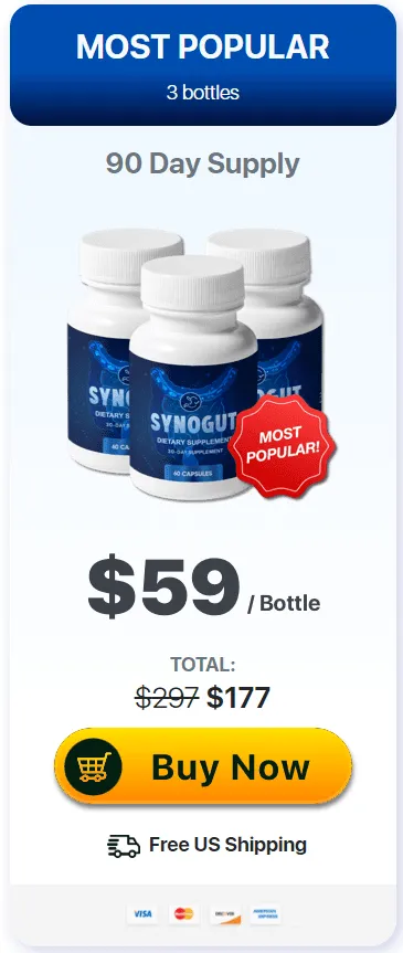 SynoGut 3 bottles