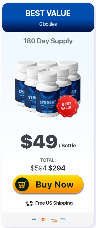 SynoGut 6 bottles