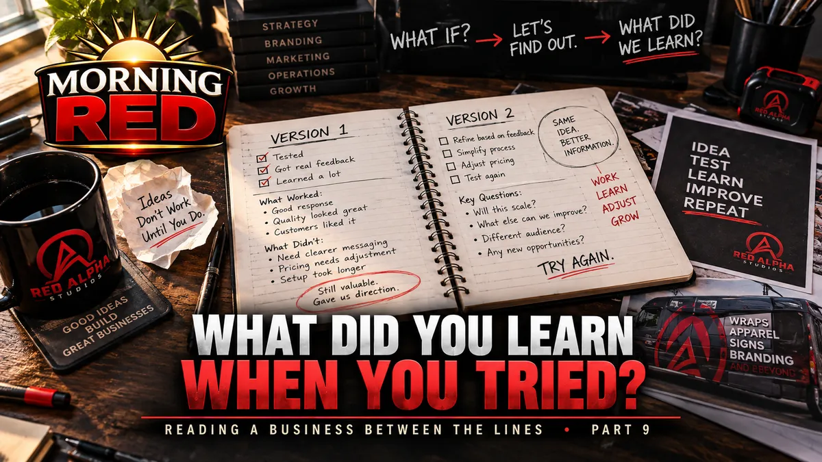 What Did You Learn When You Tried? | Morning Read