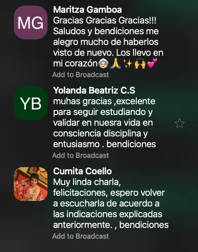 Testimoniales Webinars Juan Pablo Gaviria