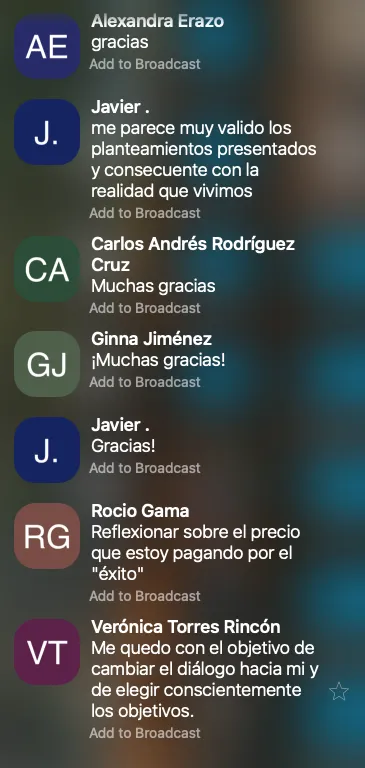 Testimoniales Webinars Juan Pablo Gaviria
