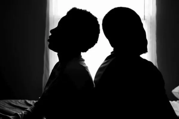 Couple Shadow on Bed