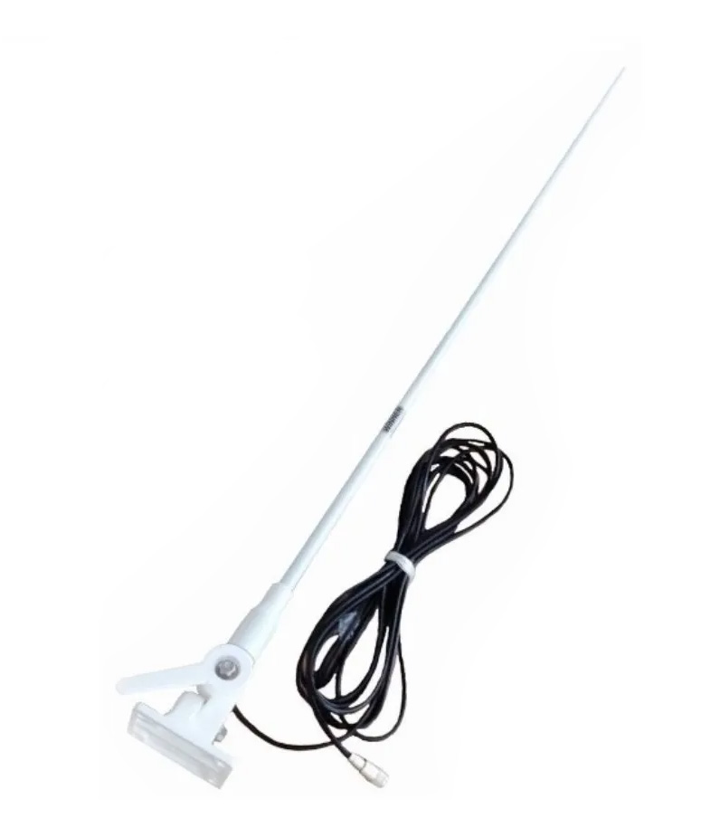 Antena VHF Marítima em fibra de carbono Winner 9DB