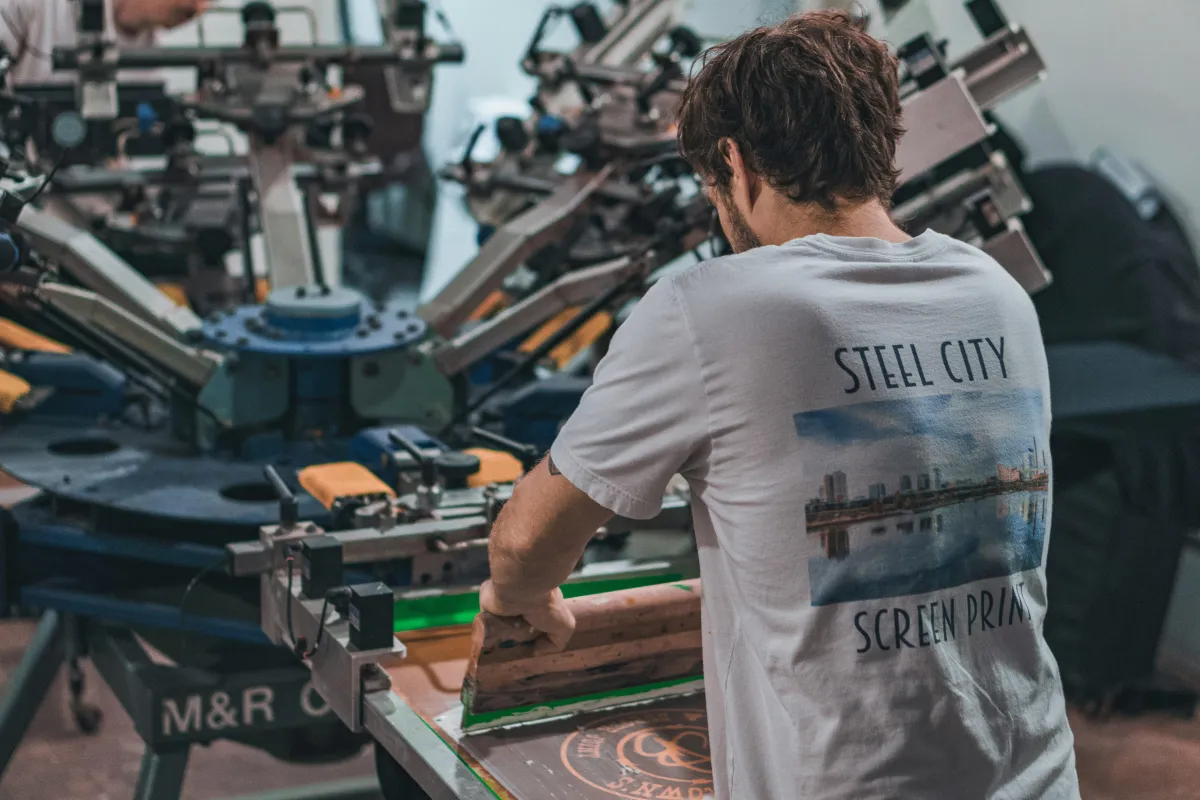 Custom t-shirts with high-quality screen printing