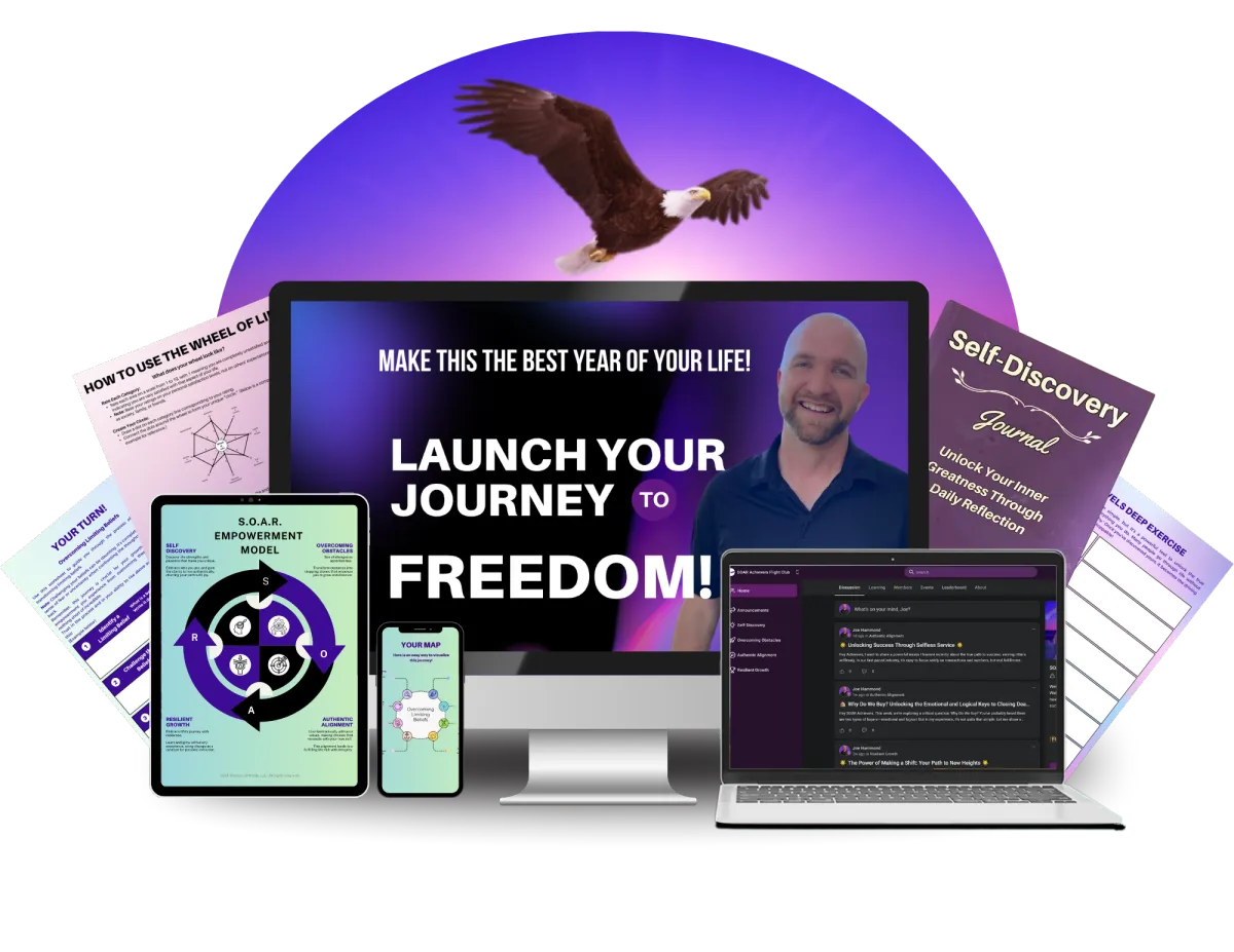 The Freedom Launch Program Thumbnail With An Eagle And Rocket