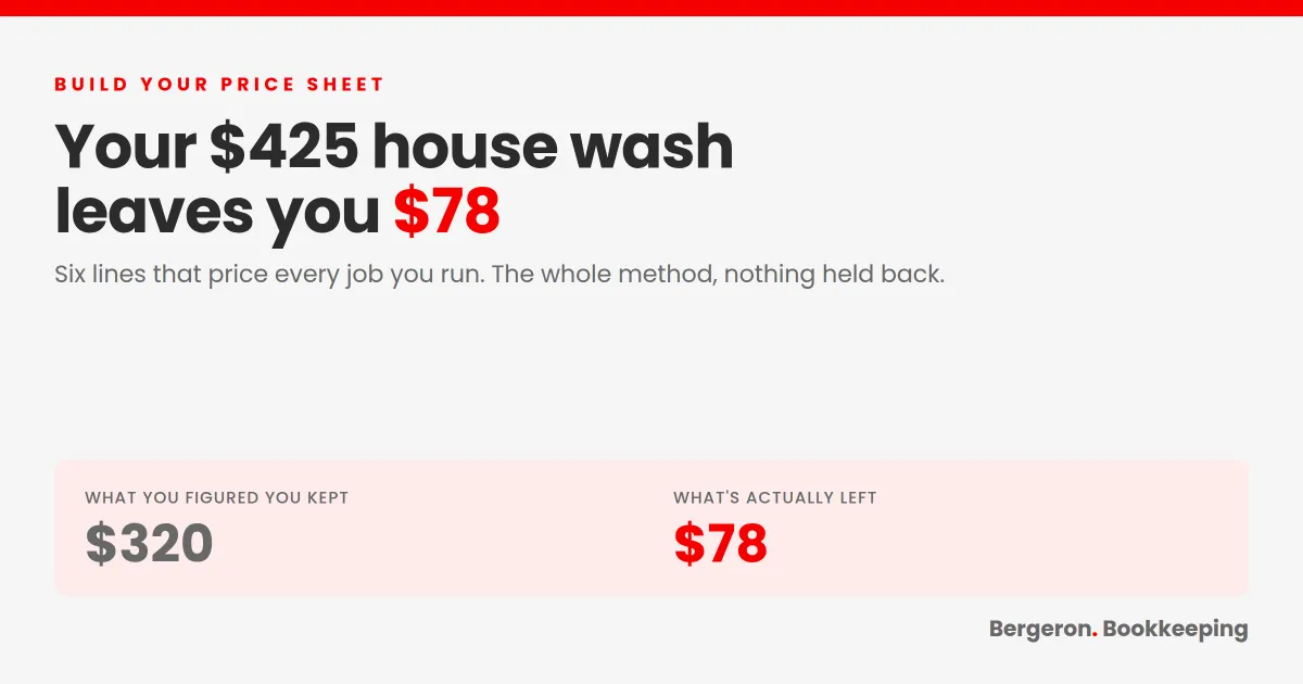 Build Your Own Price Sheet: The Six Lines That Price Every Pressure Washing Job