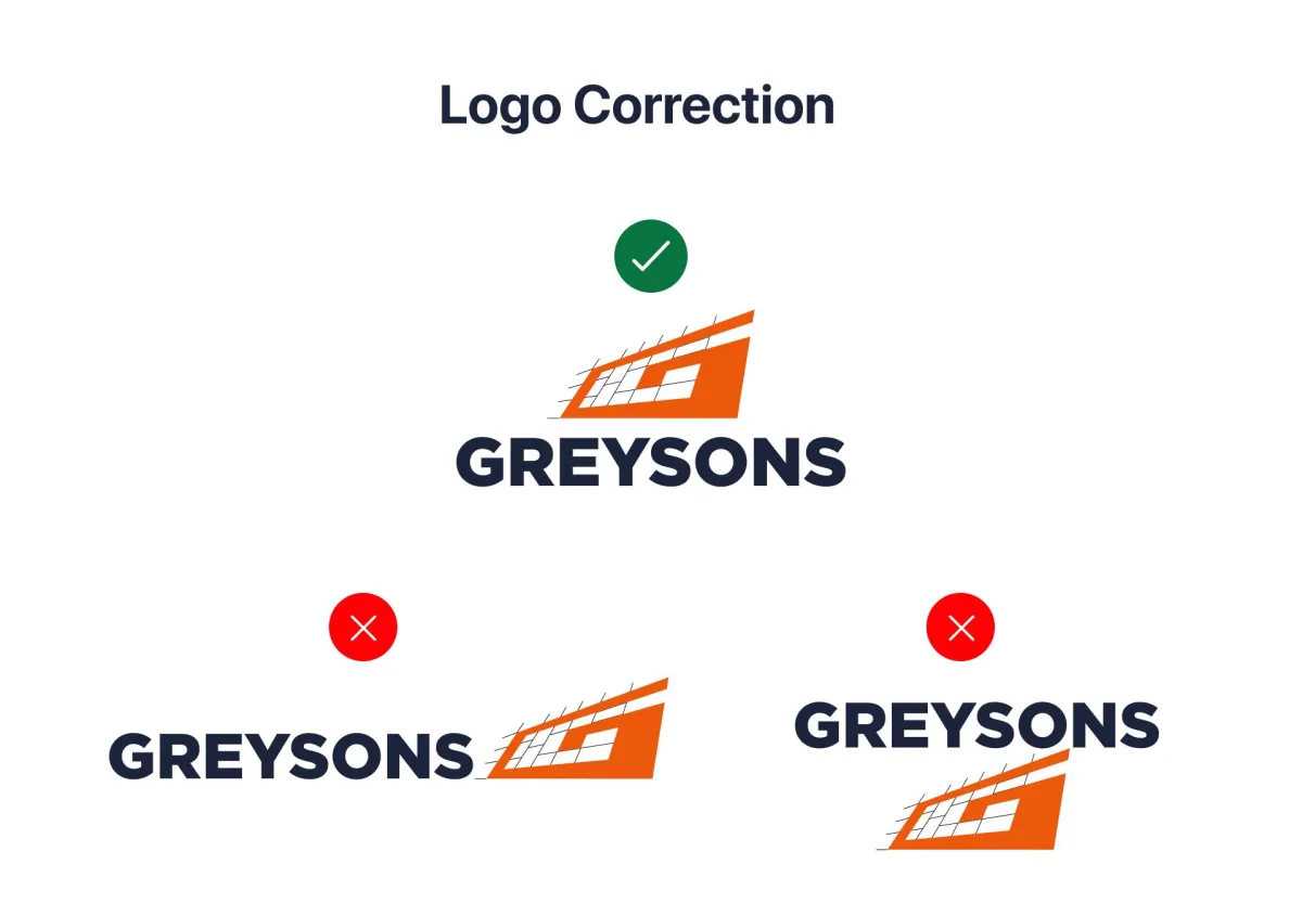 Greysons a corporate brand's logo Variations 