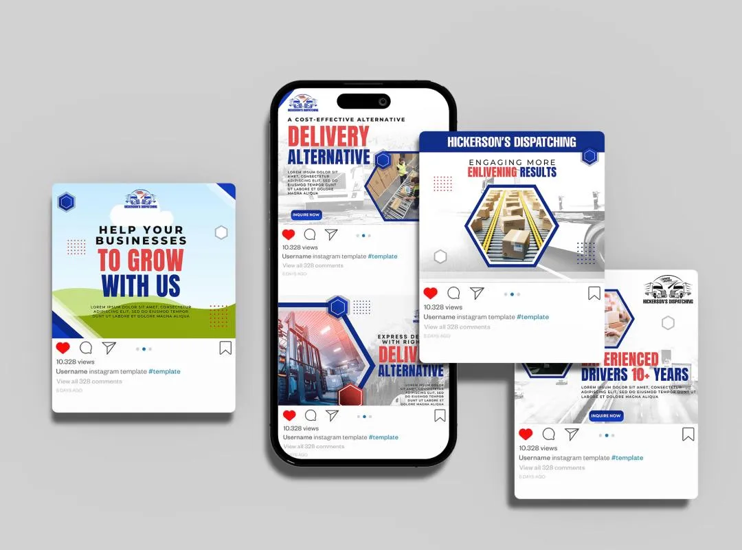 Mobile app design showcasing a user-friendly interface for a company specializing in electrical products.