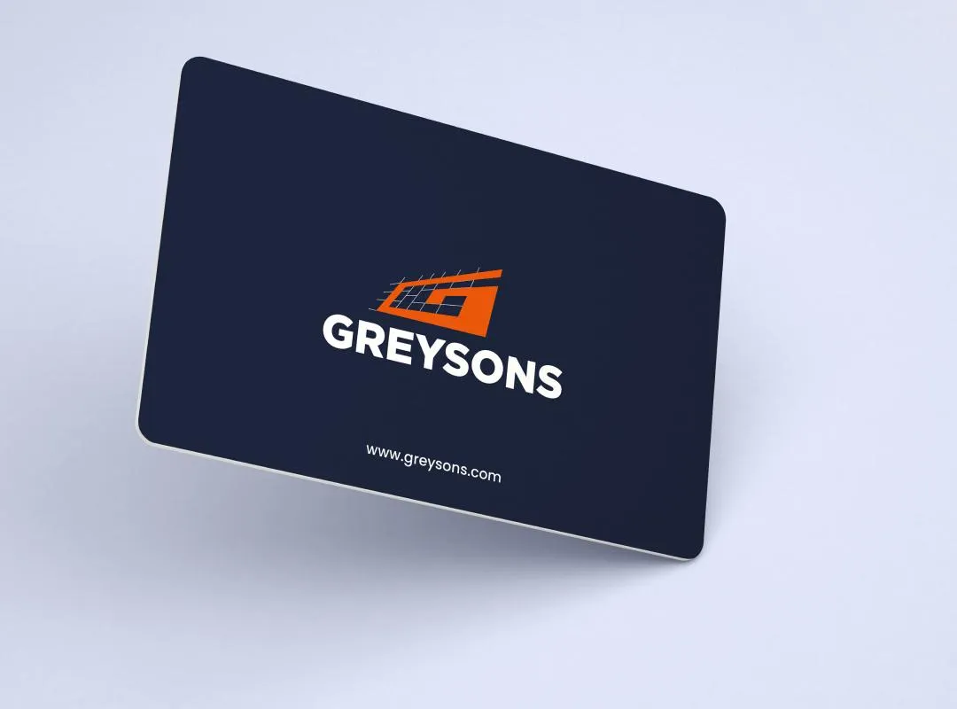 CORPORATE BRANDING OF ALUMINIUM COMPANY business card