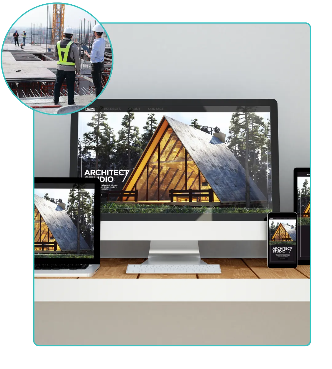 construction company website design