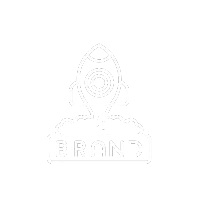  Brand logo featuring a stylized rocket, symbolizing innovation and forward-thinking.