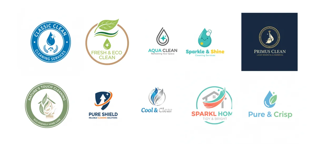 Top 10 Logo Designs for Your Cleaning Business