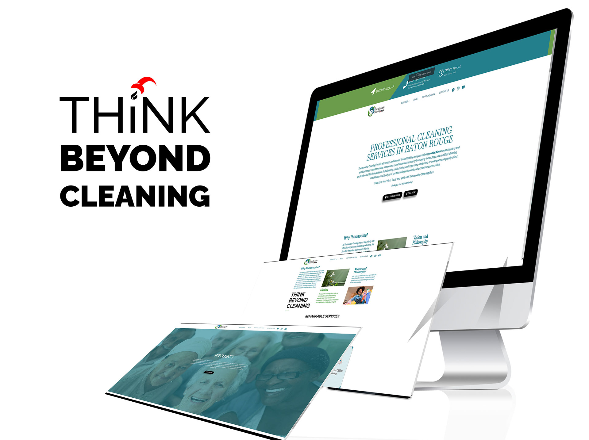 Cleaning business Website design by Exter Marketing