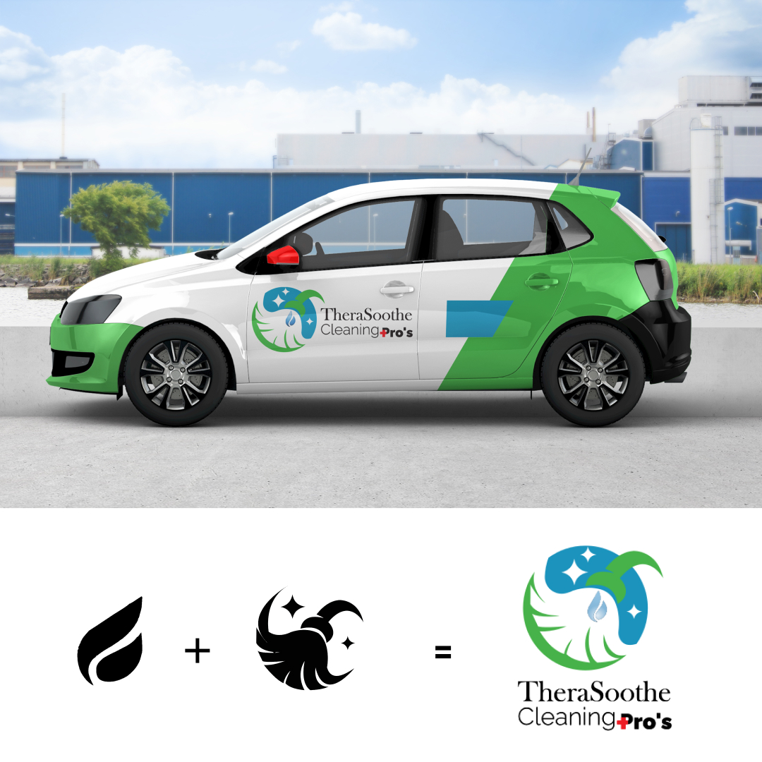 Van wrap graphic design for cleaning company