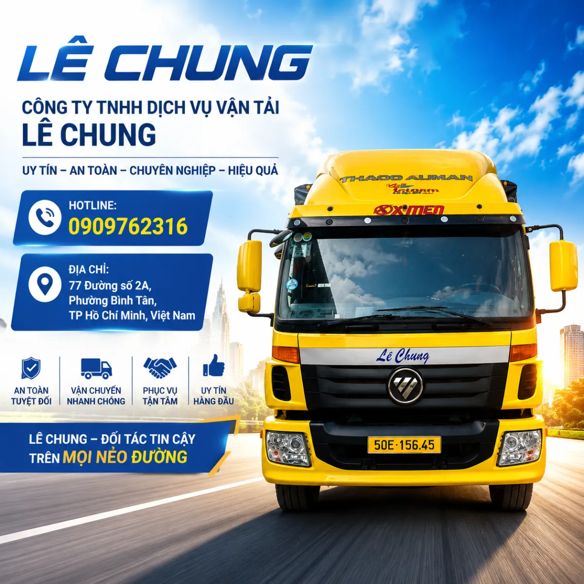 Bảng giá cước vận chuyển Lê Chung mới nhất - Minh bạch, không phát sinh