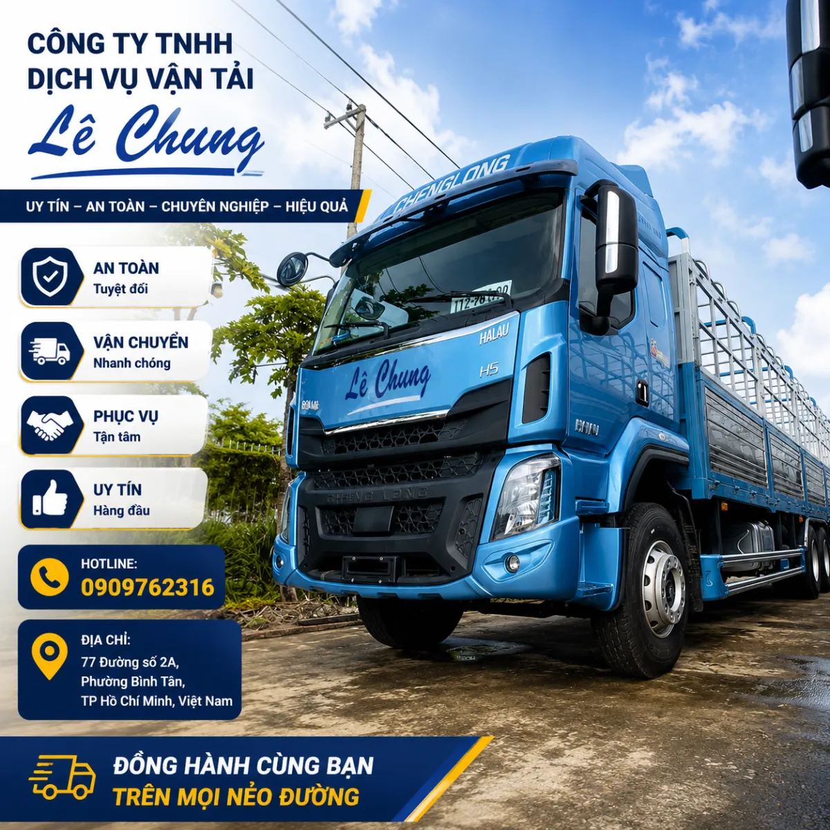 Quy trình đặt xe vận chuyển Lê Chung - Đơn giản 4 bước, nhanh gọn