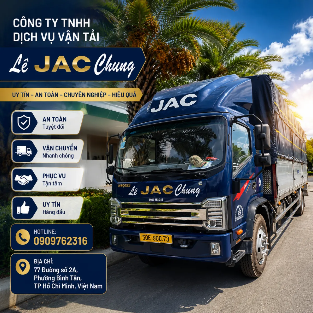 Vận chuyển hàng hóa TPHCM đi các tỉnh – xe tải Vận Tải Lê Chung trên cao tốc