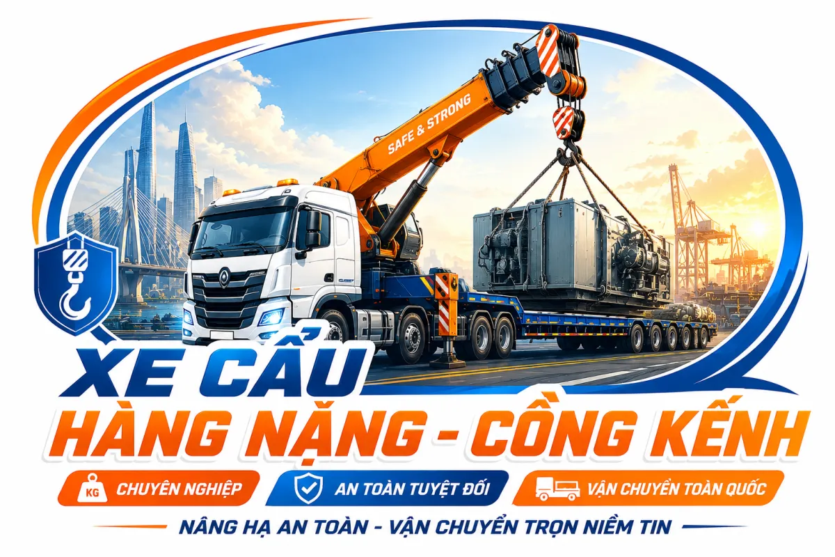 Xe tải cẩu hàng chuyên dụng