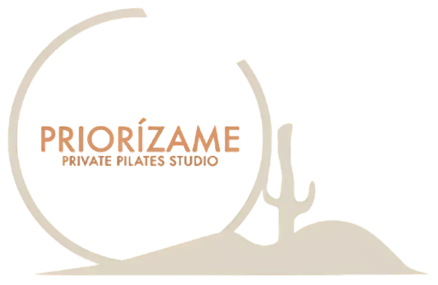 Logo with text 'PRIORIZAME' and a stylized graphic of a person.