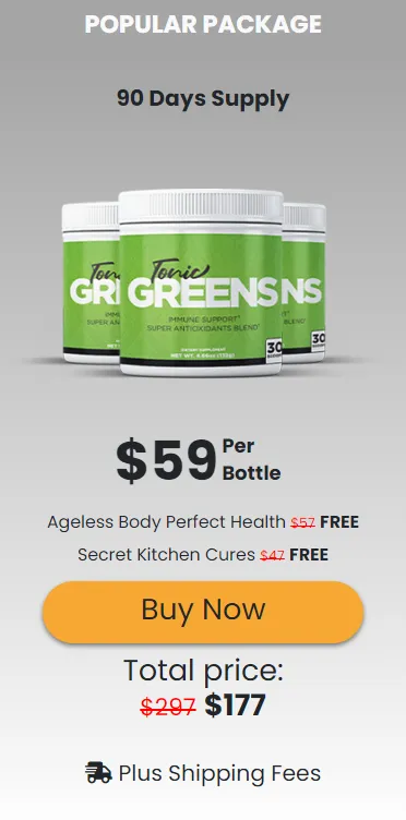 tonic greens 3 Bottles