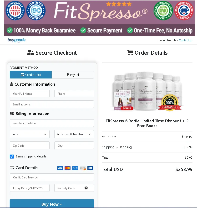 fitspresso buy