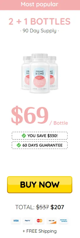 Prime Biome 3 bottles
