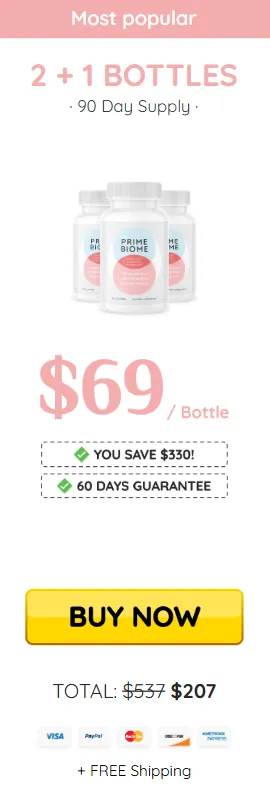 Prime Biome 3 bottles