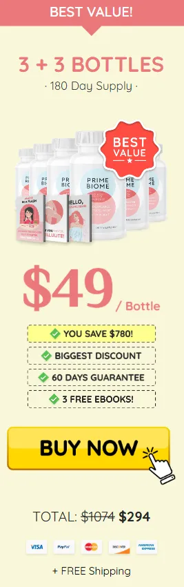 Prime Biome 6 bottles