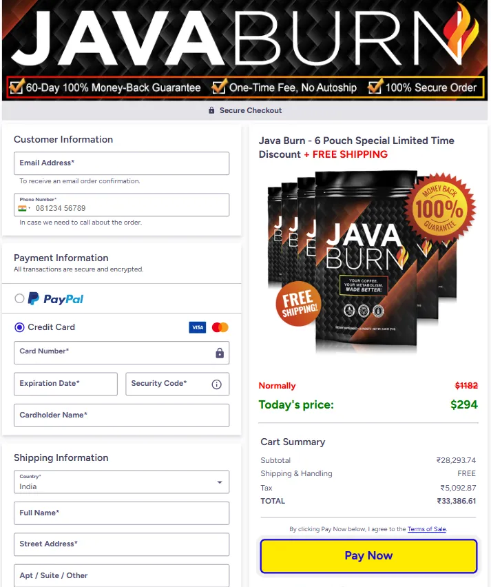 Java Burn buy