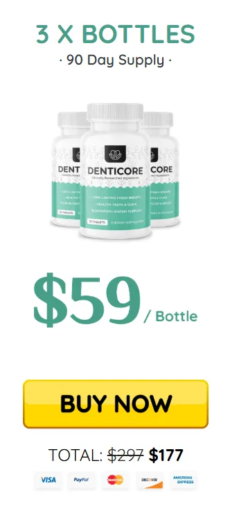 Denticore 3 bottles
