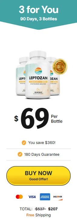 Leptozan 3 bottles