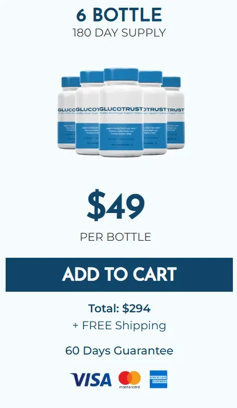 GlucoTrust 6 bottles