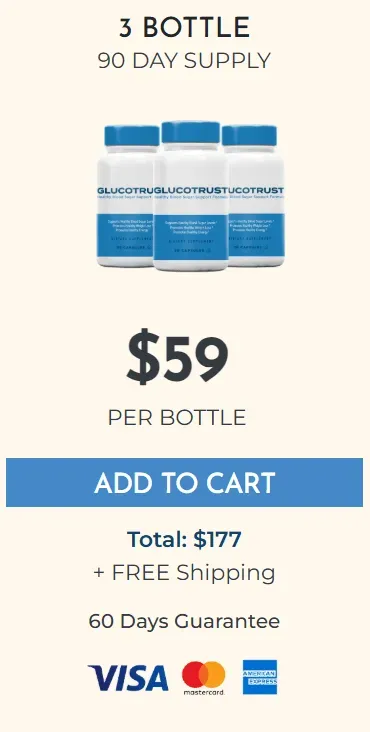 GlucoTrust 3 bottles