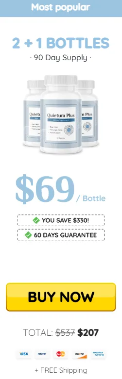 Quietum Plus 3 bottles