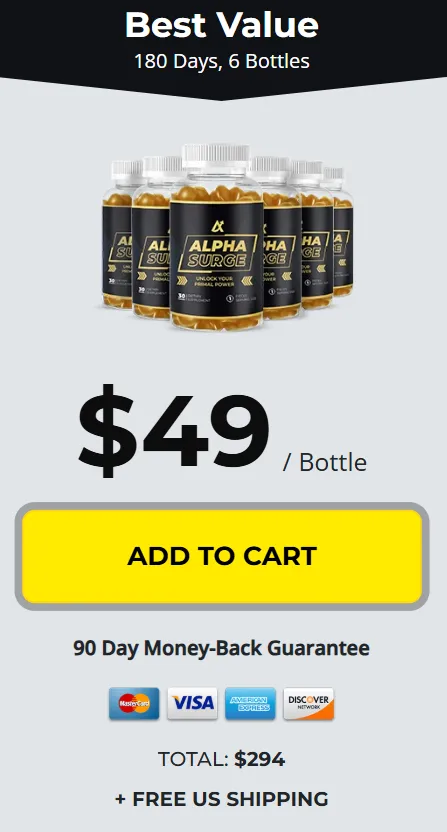 Alpha Surge 6 bottles