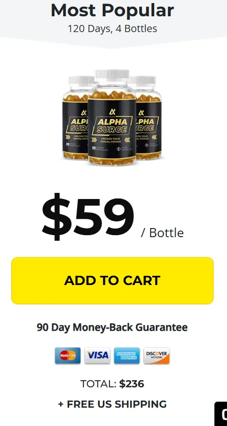 Alpha Surge 3 bottles