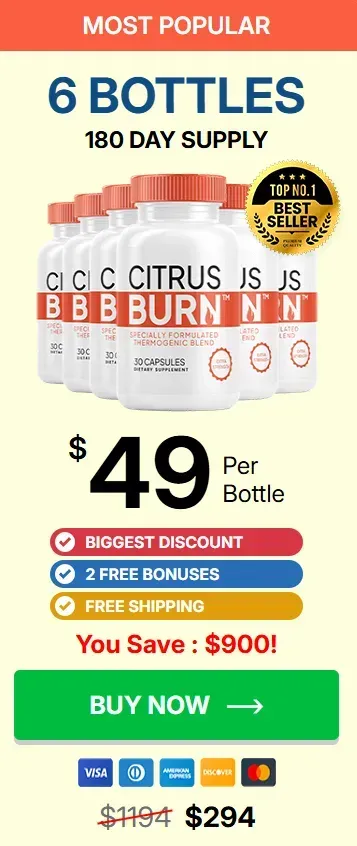 CitrusBurn 6 bottles