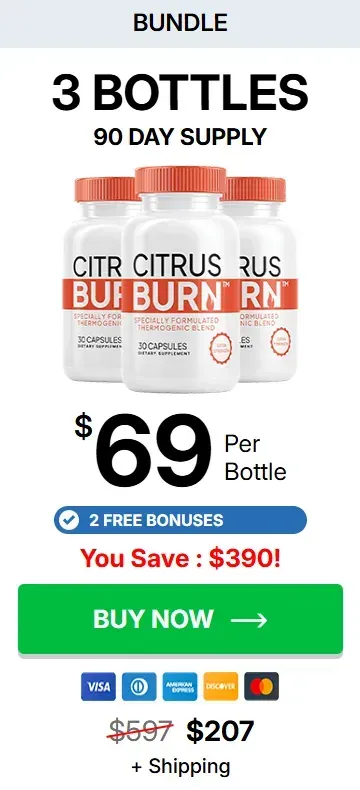 CitrusBurn 3 bottles
