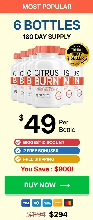 CitrusBurn 6 bottles