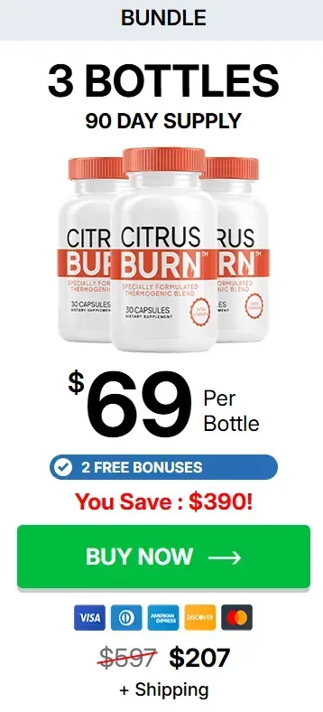 CitrusBurn 3 bottles
